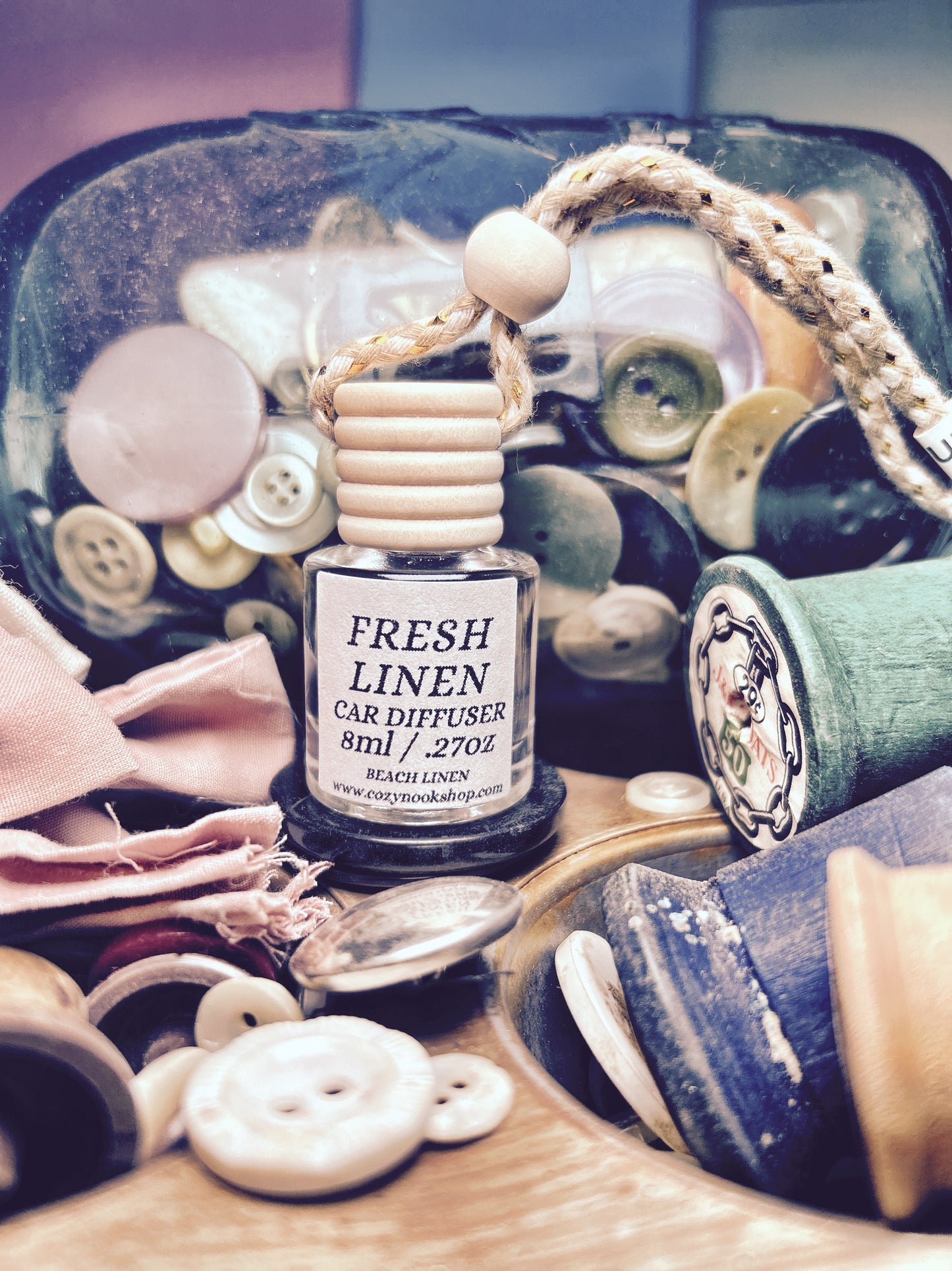 Fresh Linen Car Diffuser & Freshener