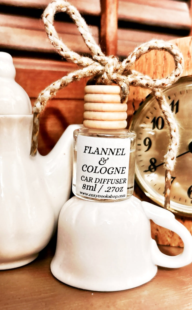 Flannel & Cologne Car Diffuser Freshener