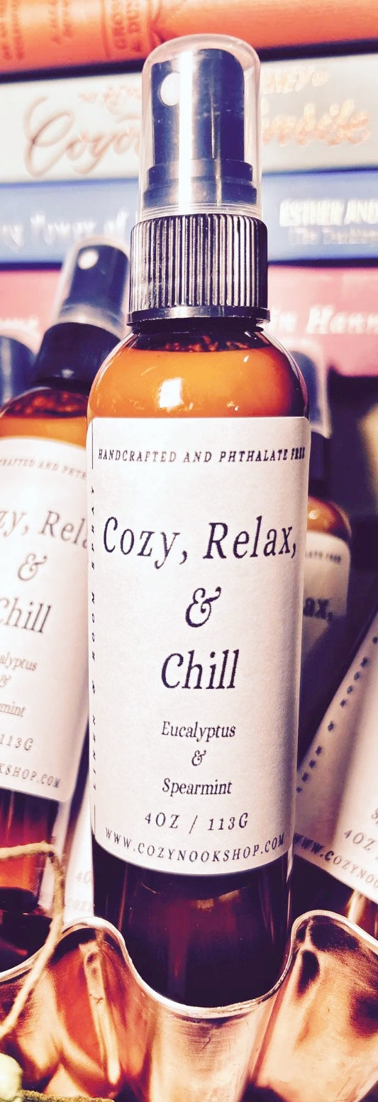Cozy, Relax, & Chill Room & Linen Spray