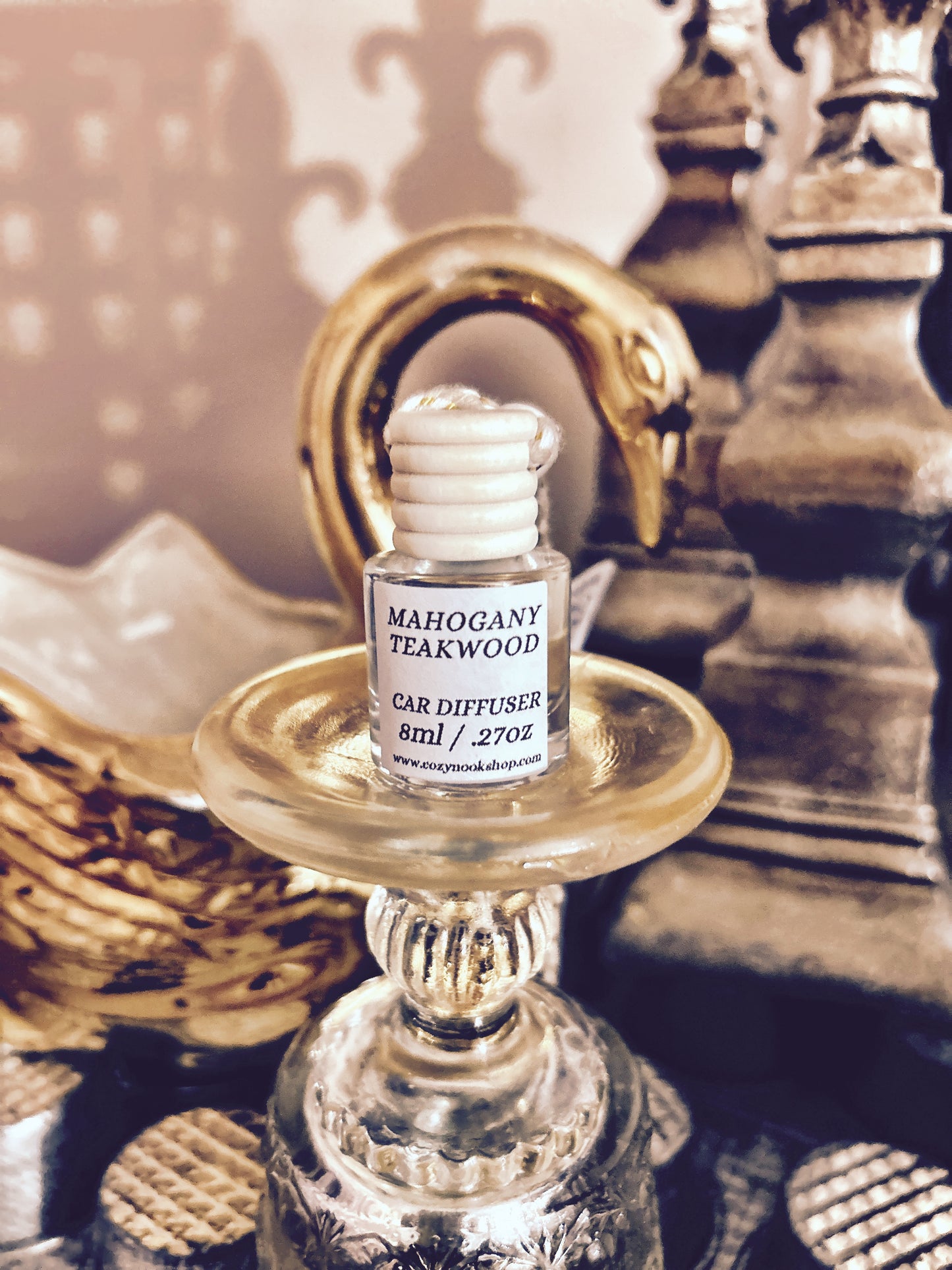 Mahogany Teakwood Car Diffuser & Freshener