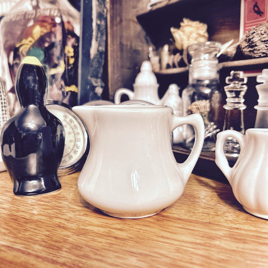 Creamer: Cream Color; Hall Ironstone Restaurantware