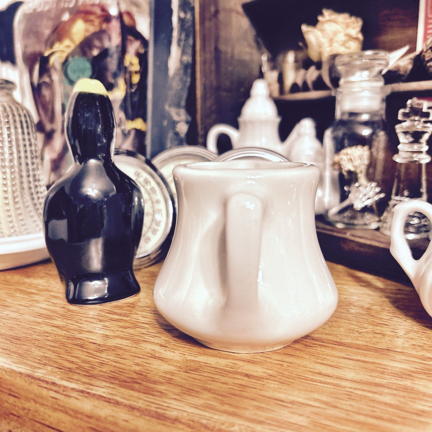 Creamer: Cream Color; Hall Ironstone Restaurantware