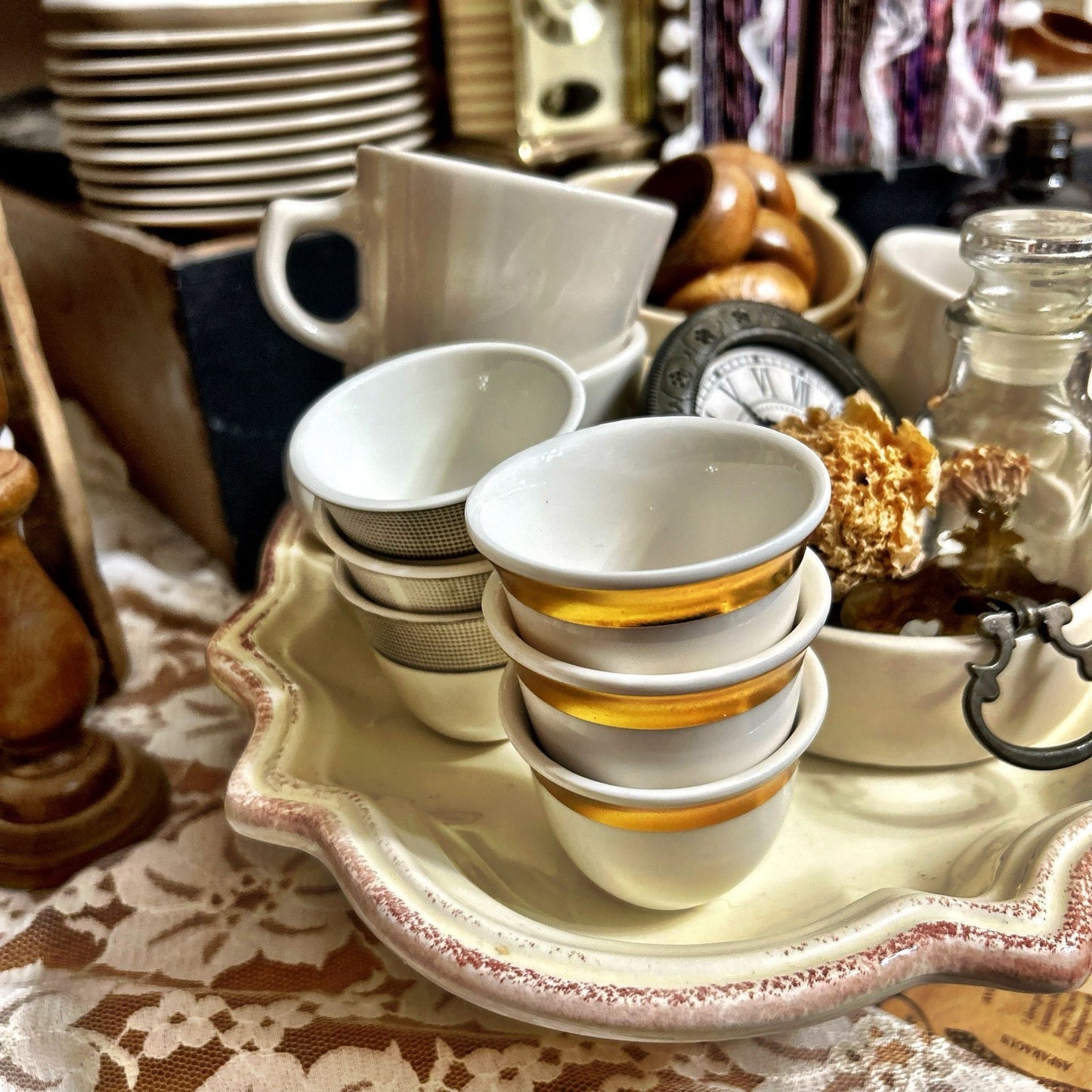 Stackable Porcelain Espresso Cups   
Set of 3