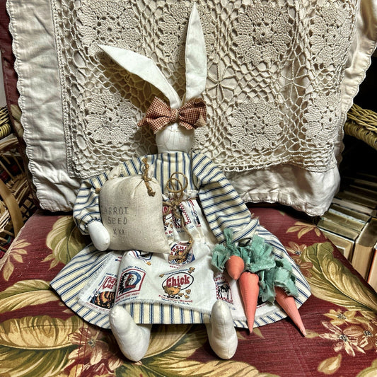 Farmhouse Corn Sack Bunny Doll