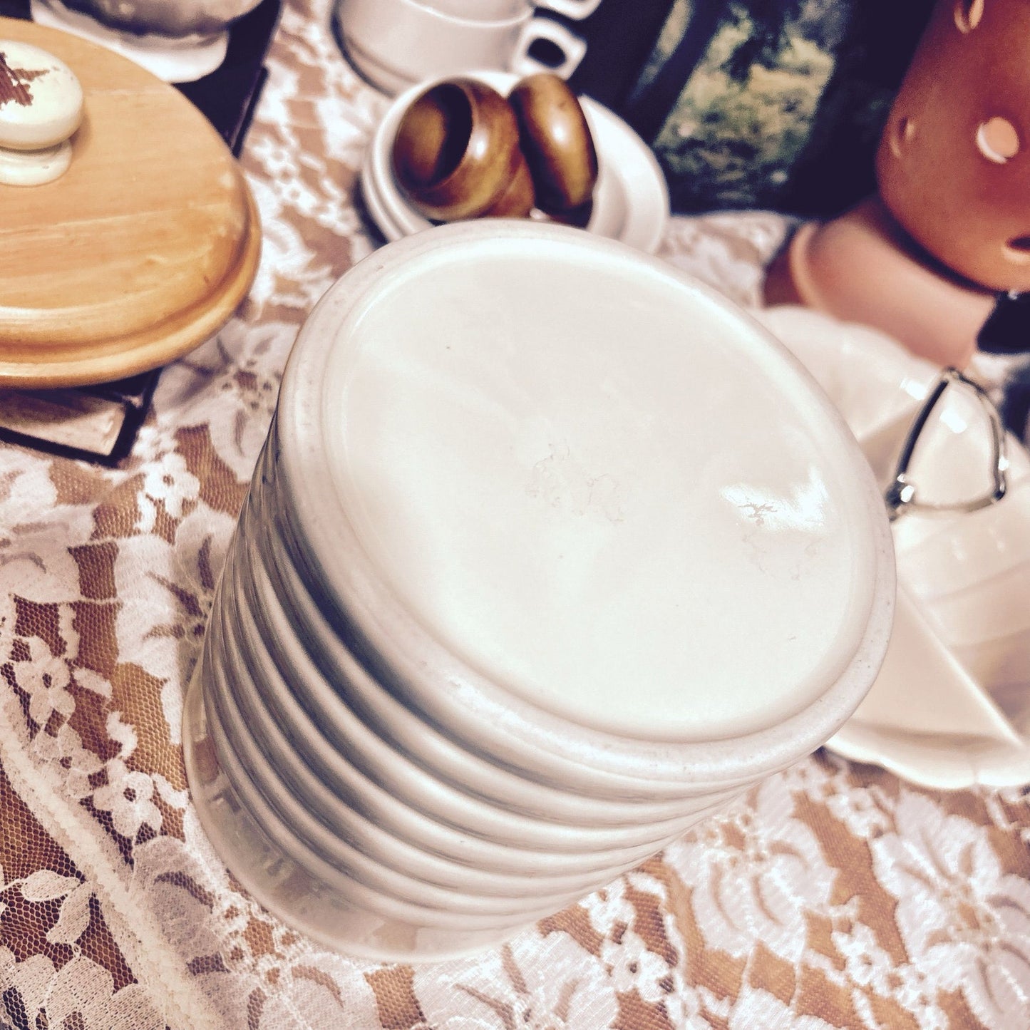 Furio Ceramic with Wood Lid