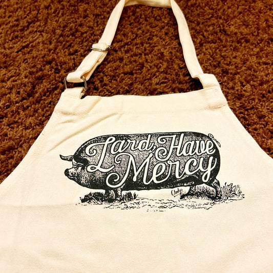 "Lard Have Mercy" Graphic Funny Unisex Apron Gift For Grilling