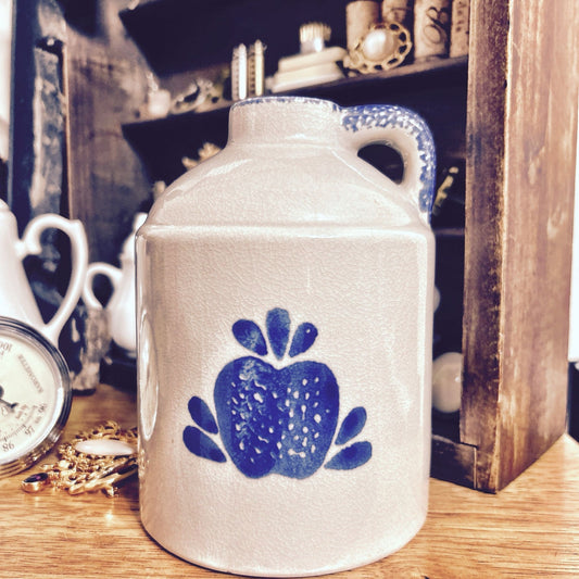 Farmhouse Style Jug: 1997 Hermitage Pottery Spongeware Pitcher
