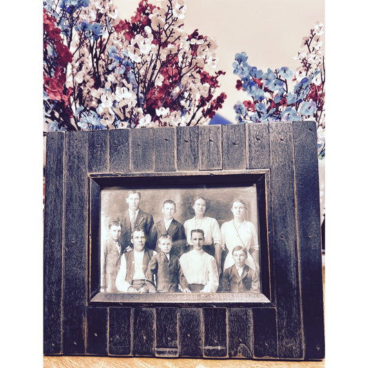 Primitive Style Black Heavy Wood Frame