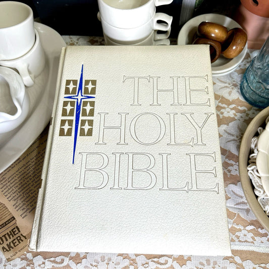 Vintage 1965 Big Hardcover Bible: The Holy Bible