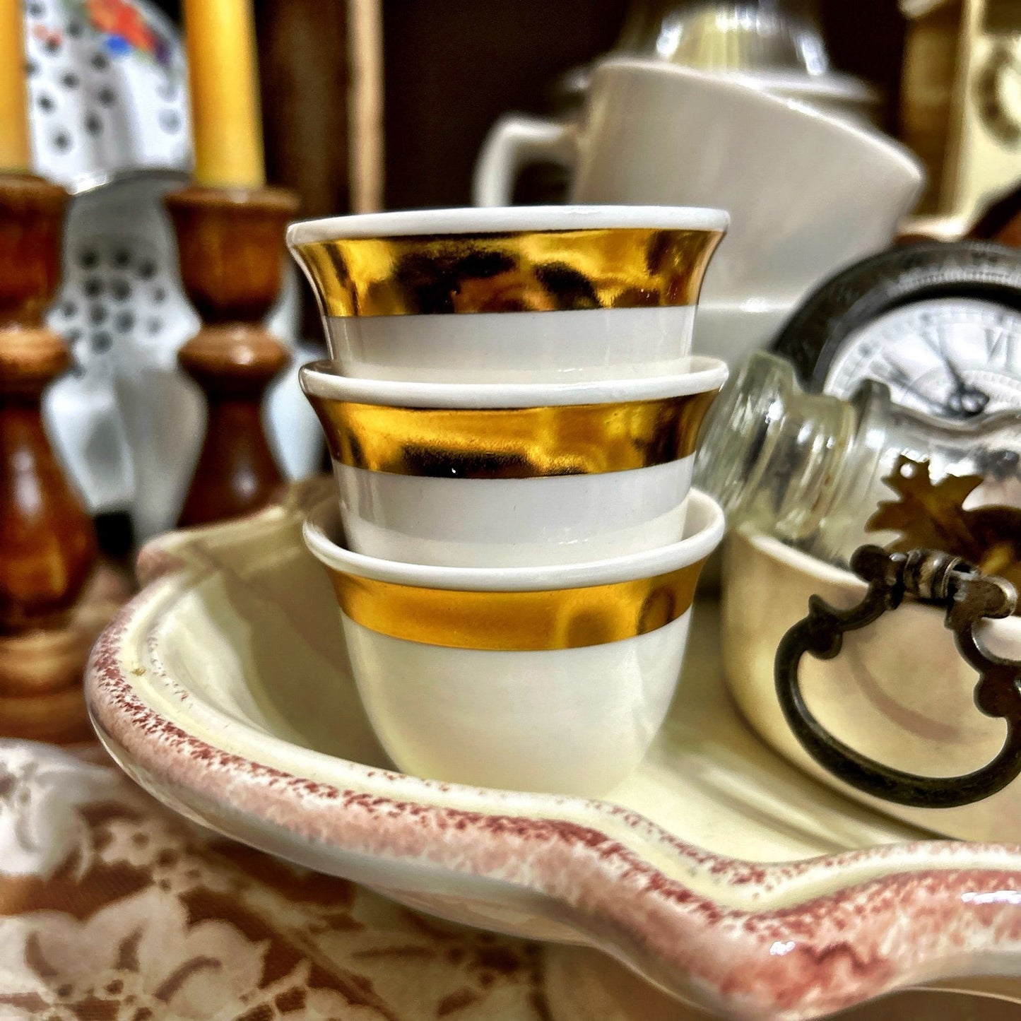 Stackable Porcelain Espresso Cups   
Set of 3