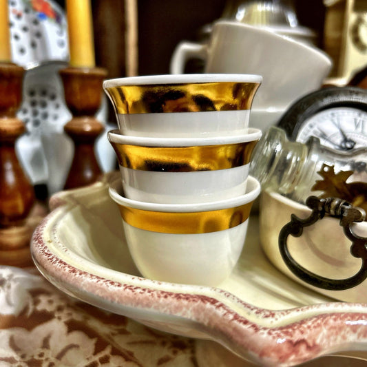 Stackable Porcelain Espresso Cups   
Set of 3