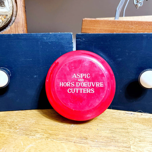 Aspic and Hors D'oeuvre Cutters 1950's Tin