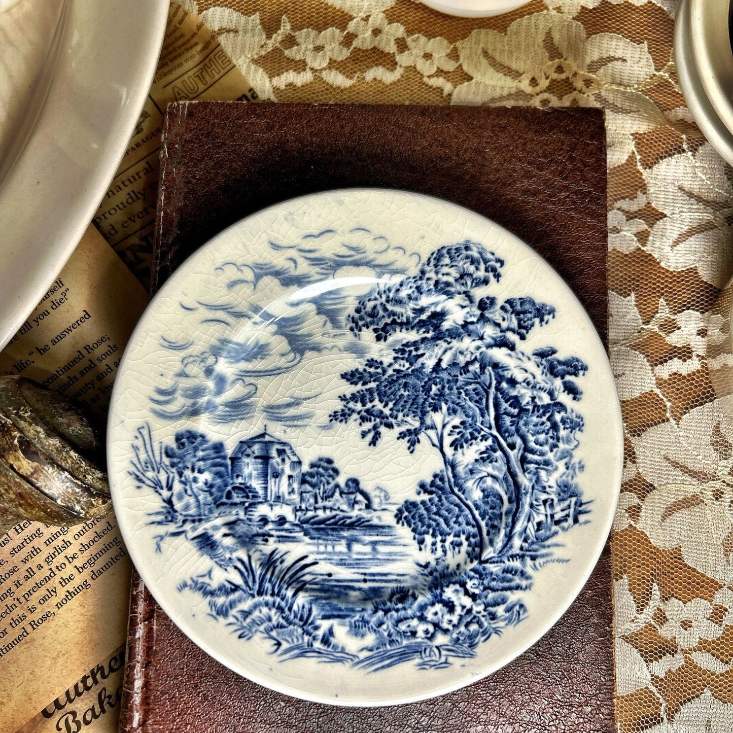 Enoch Wedgwood Ironstone Countryside Bread Plate