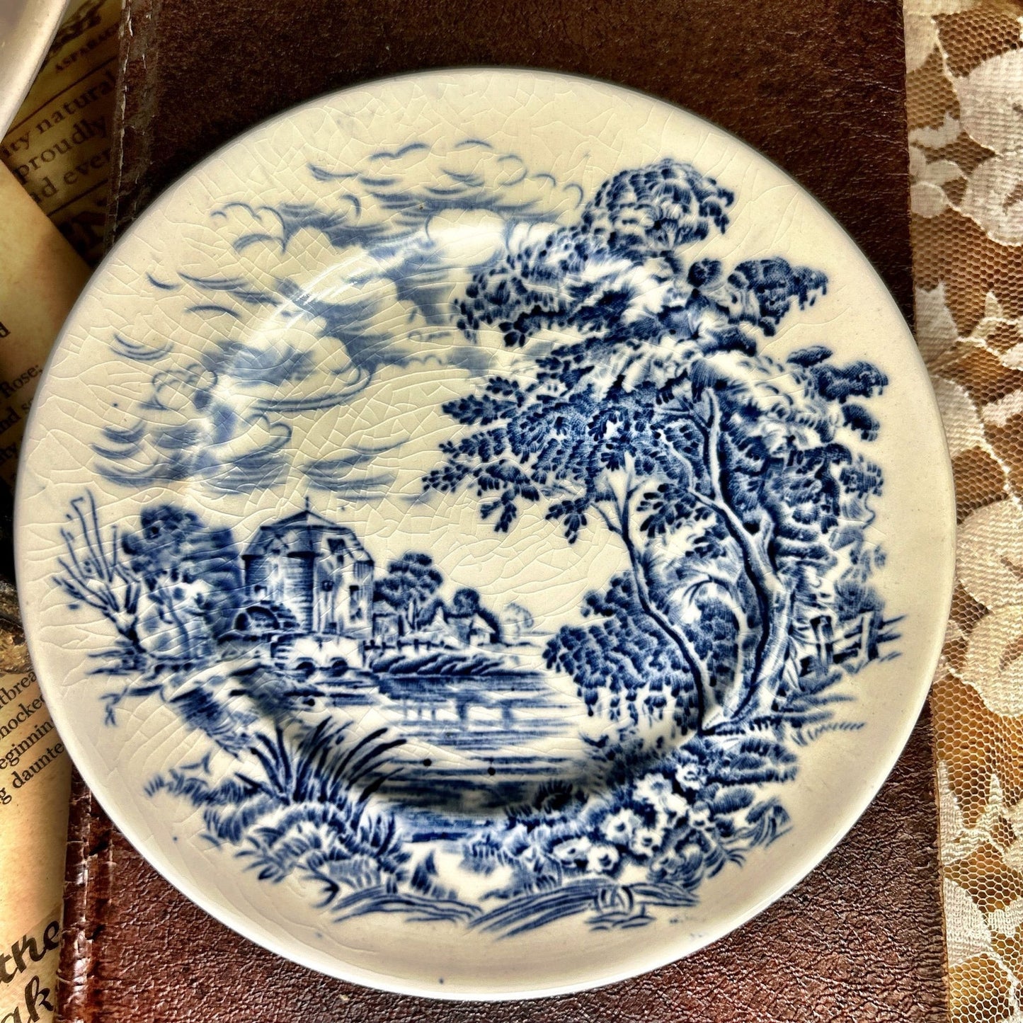 Enoch Wedgwood Ironstone Countryside Bread Plate