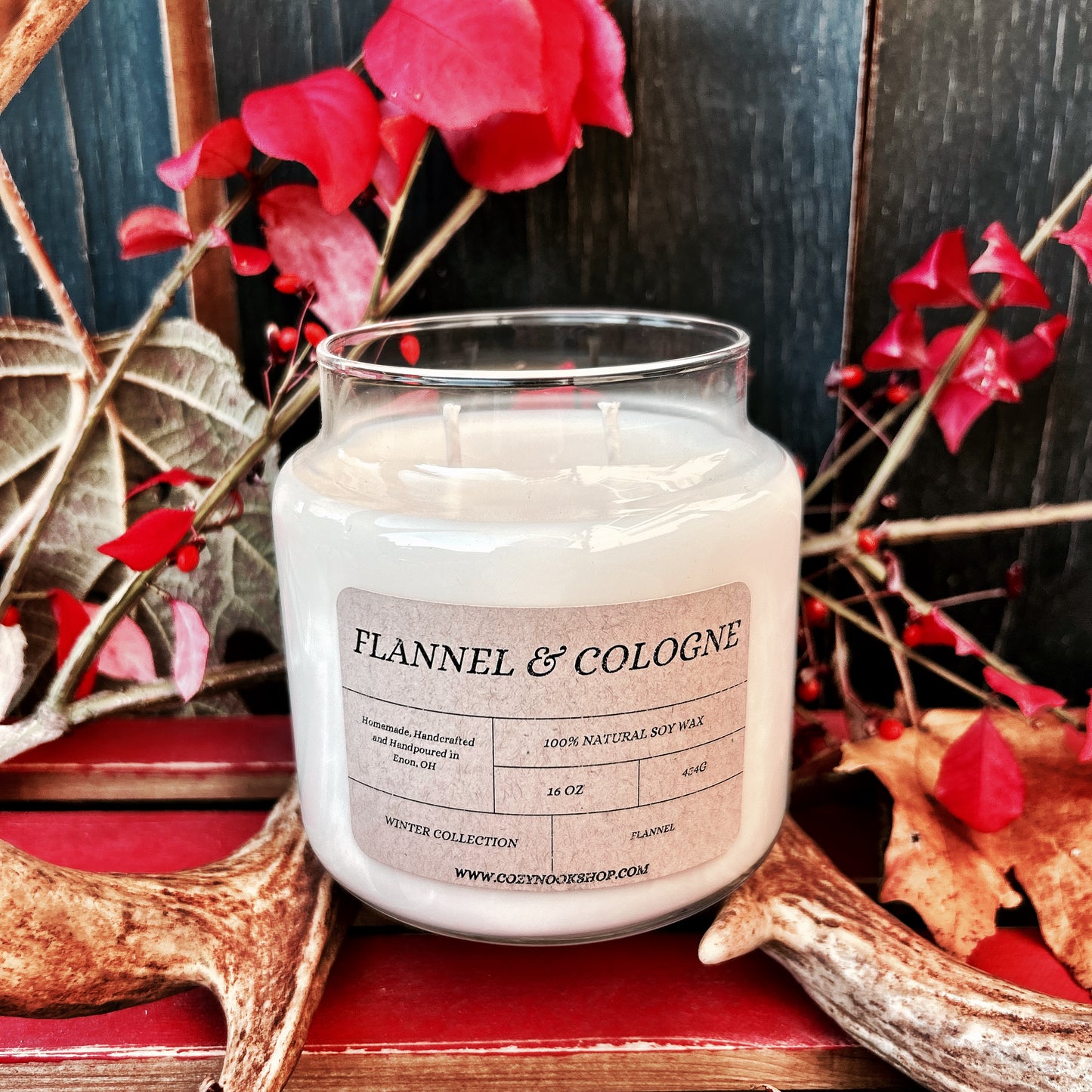 Flannel & Cologne 16oz Candle