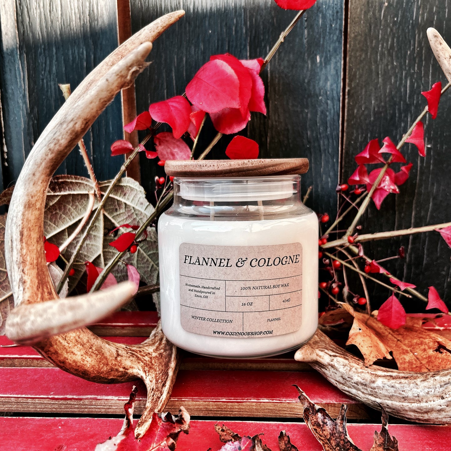 Flannel & Cologne 16oz Candle