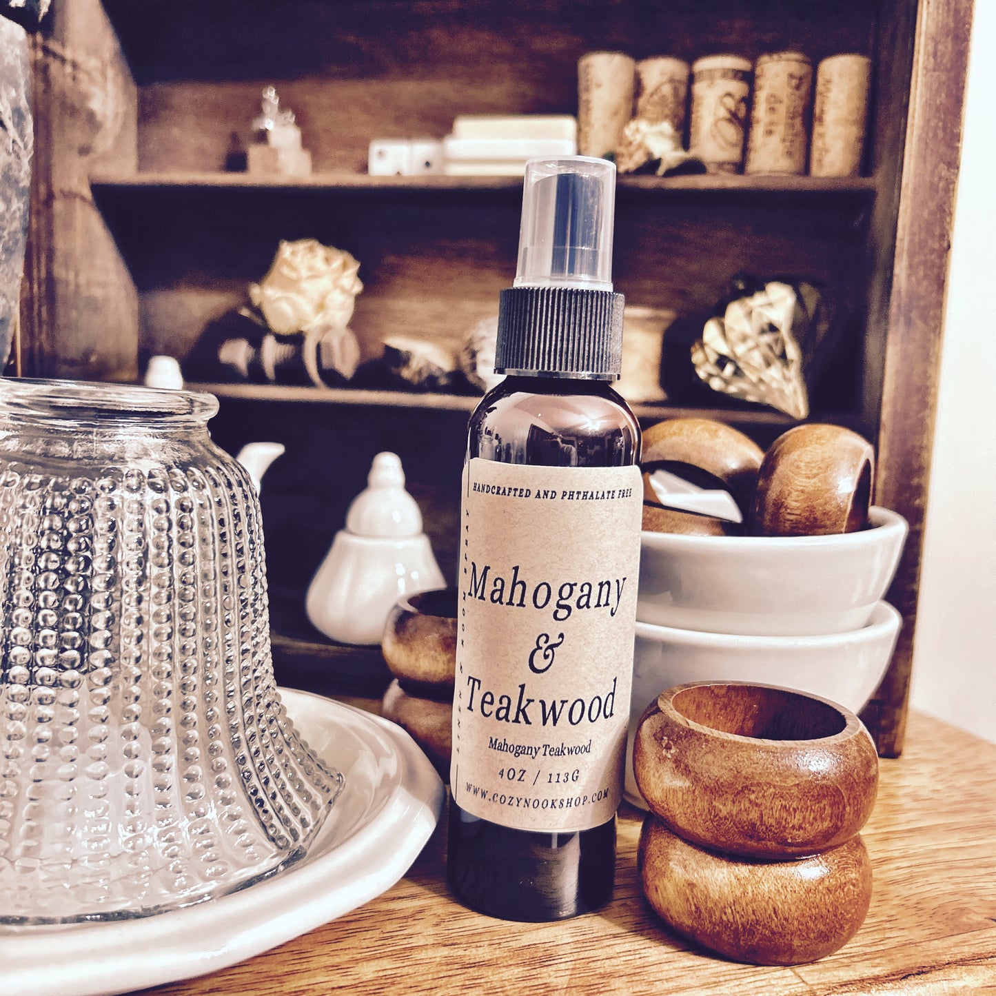 Mahogany & Teakwood Room /Linen Spray