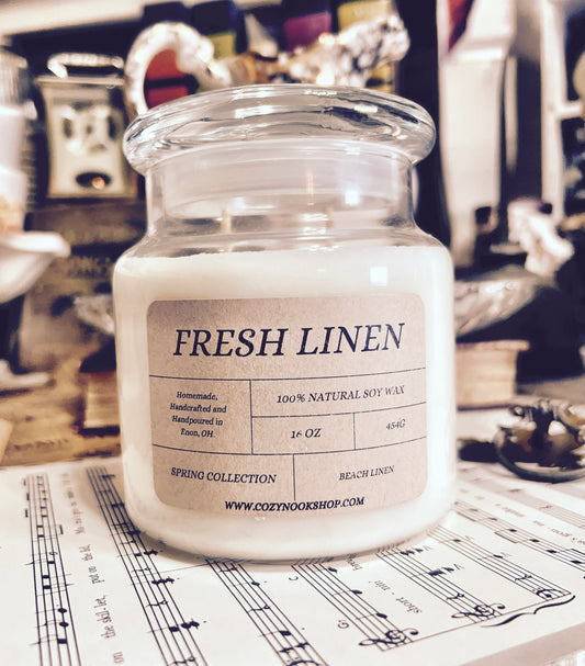 Fresh Linen 16oz Candle