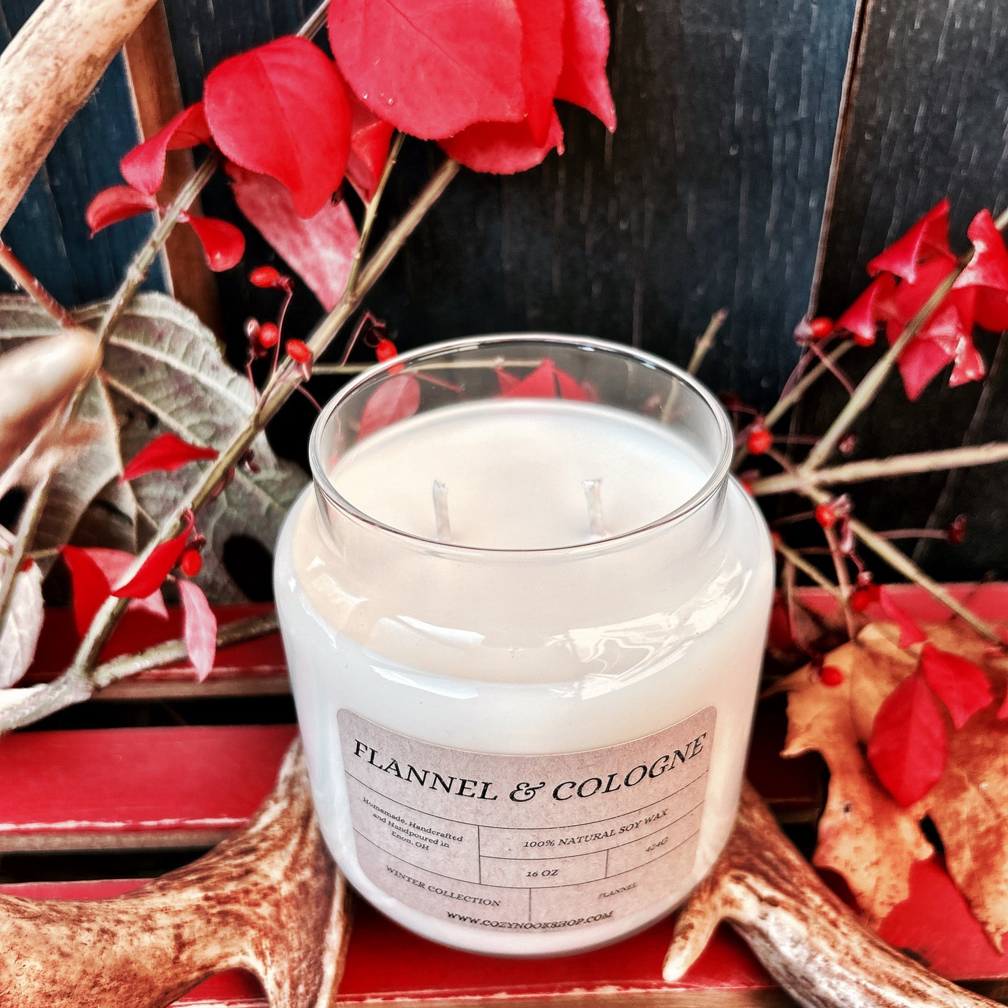 Flannel & Cologne 16oz Candle