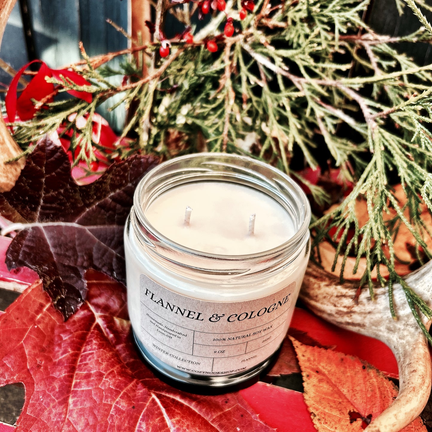 Flannel & Cologne Candle