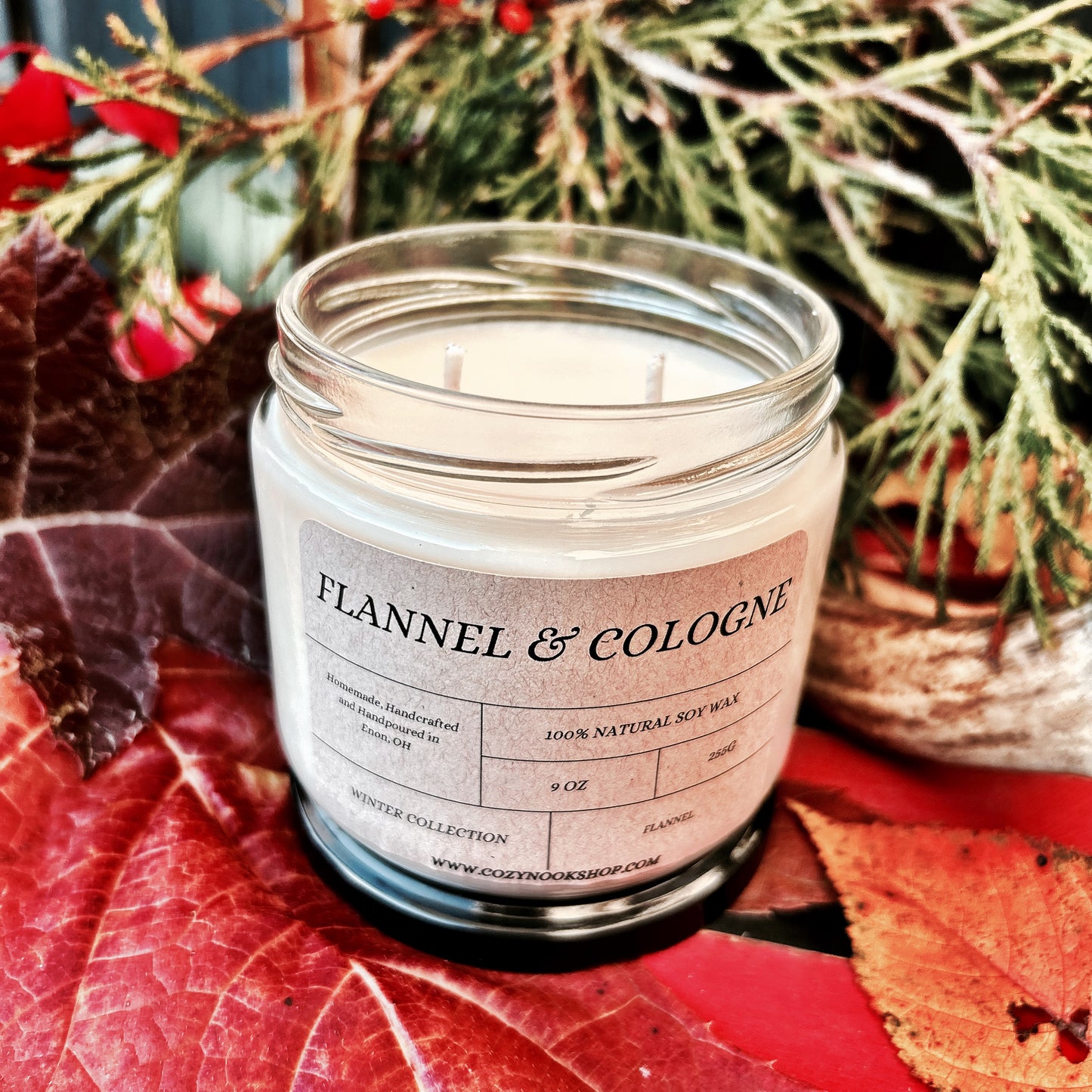 Flannel & Cologne Candle