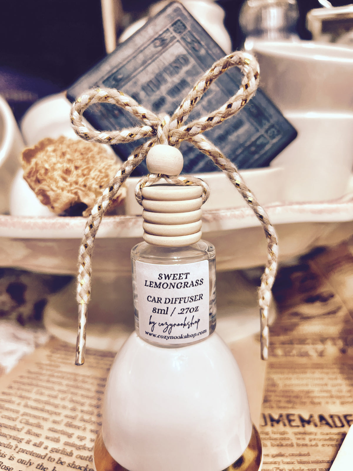 Sweet Lemongrass Car Diffuser & Freshener