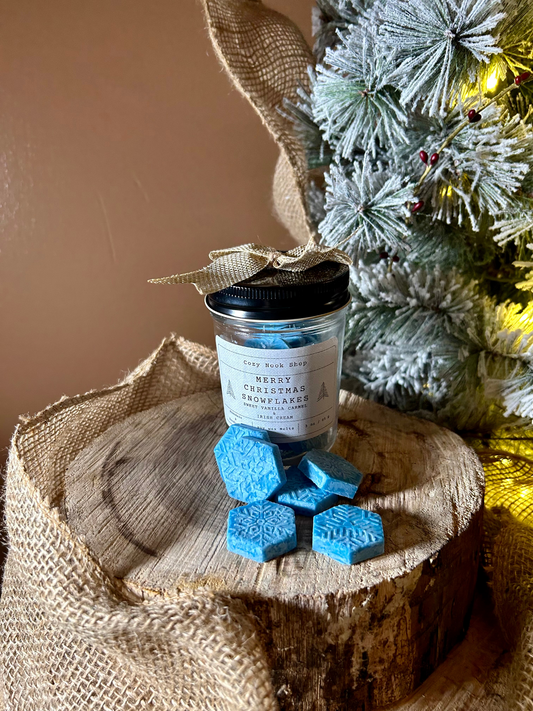 Merry Christmas Snowflakes Wax Melts