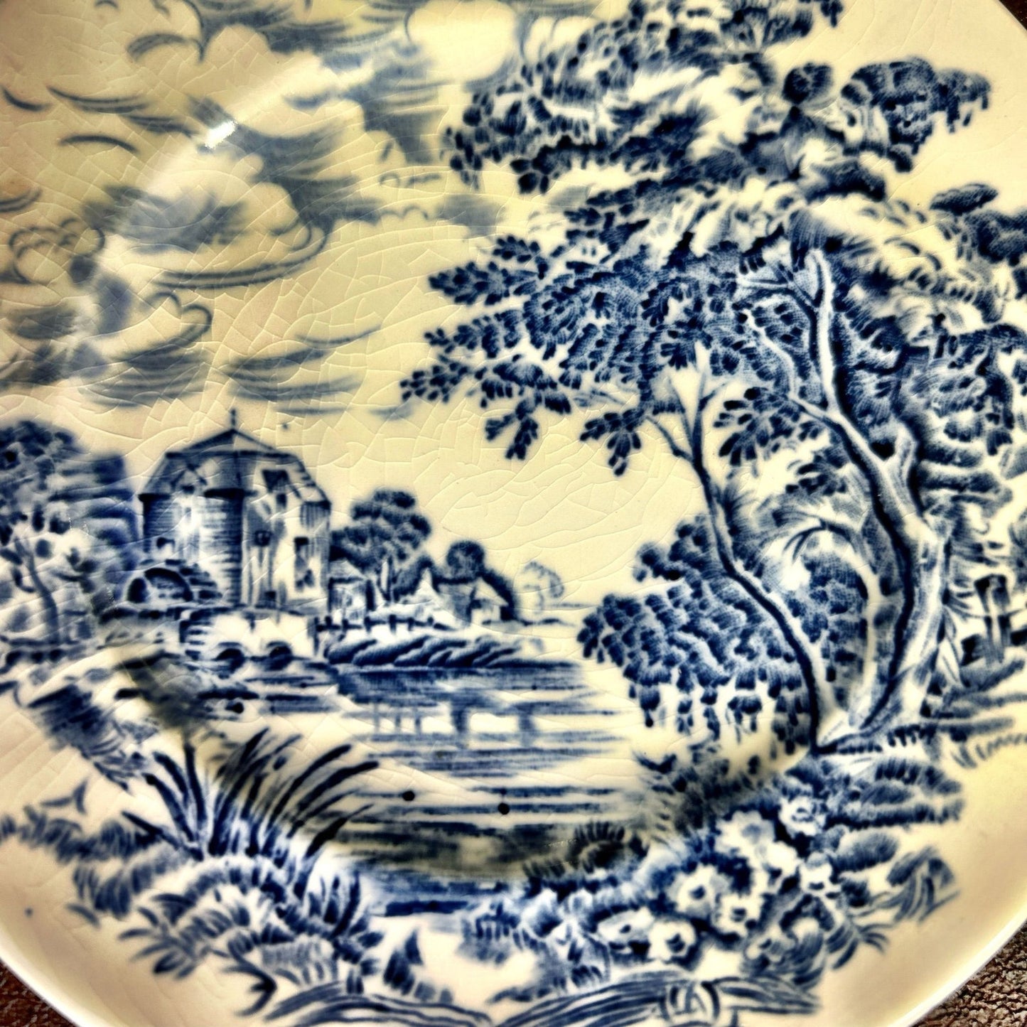 Enoch Wedgwood Ironstone Countryside Bread Plate