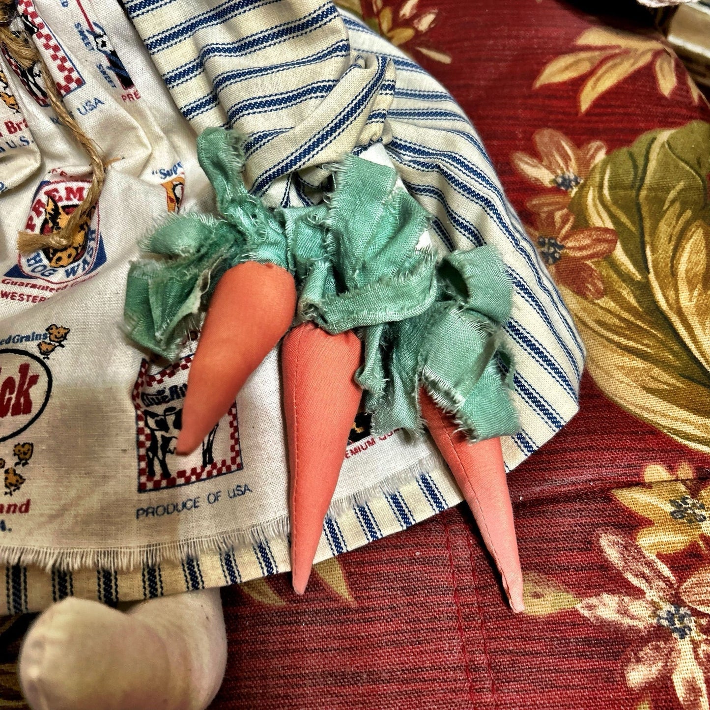 Farmhouse Corn Sack Bunny Doll