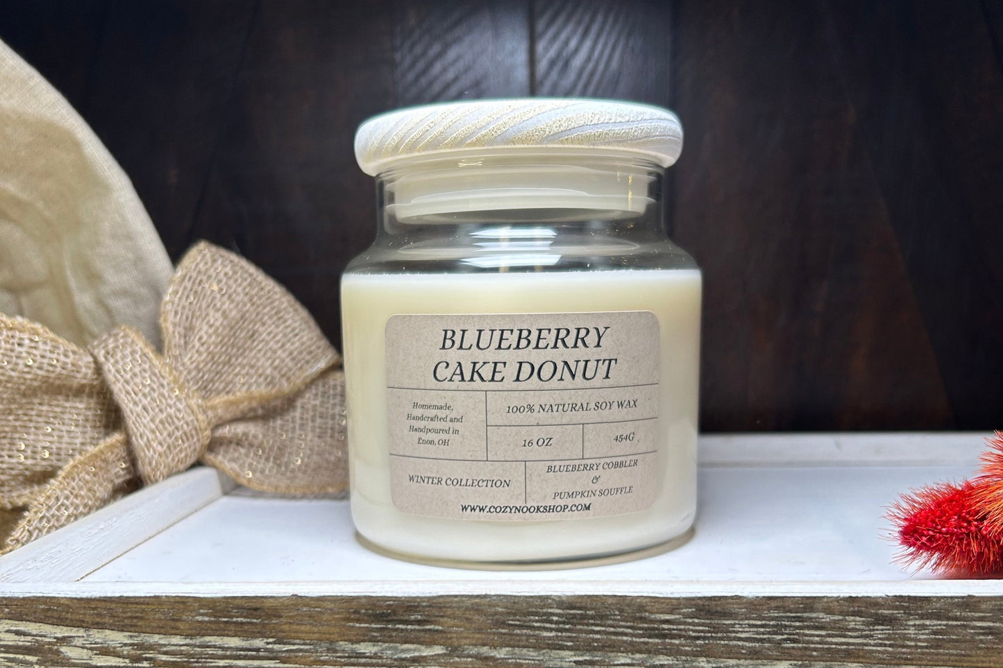 Blueberry Cake Donut 16oz Candle