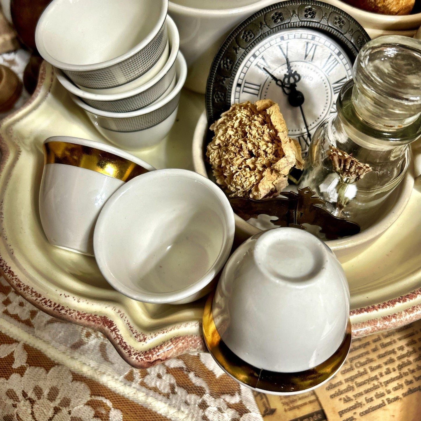 Stackable Porcelain Espresso Cups   
Set of 3