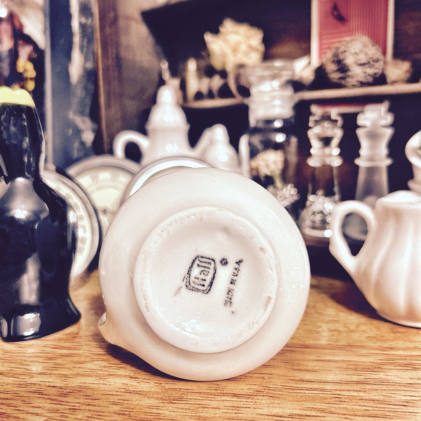 Creamer: Cream Color; Hall Ironstone Restaurantware