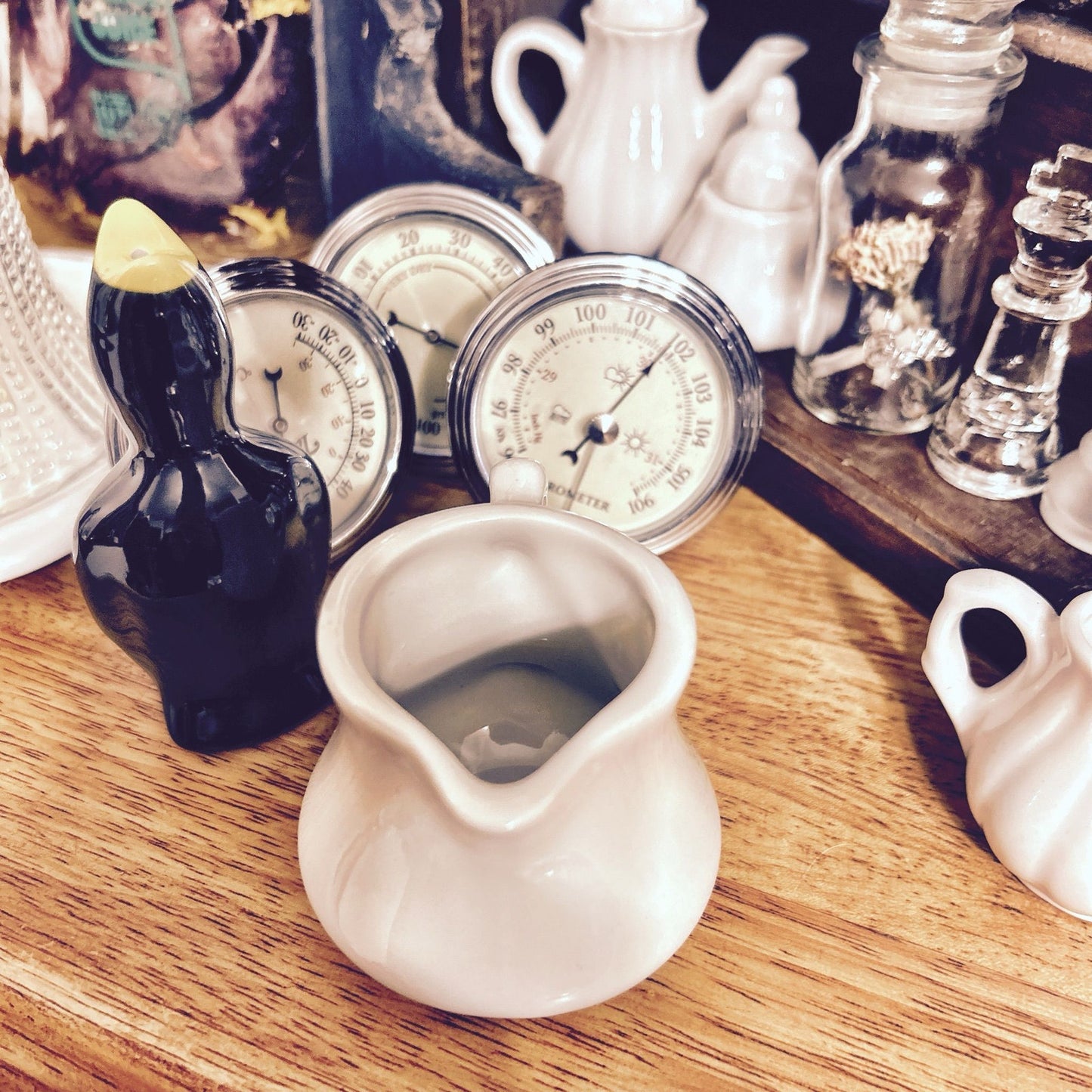 Creamer: Cream Color; Hall Ironstone Restaurantware