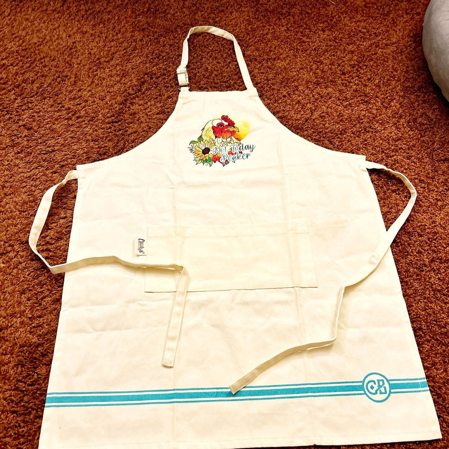 Not Today Pecker Apron Funny Graphic Apron Unisex For Grilling