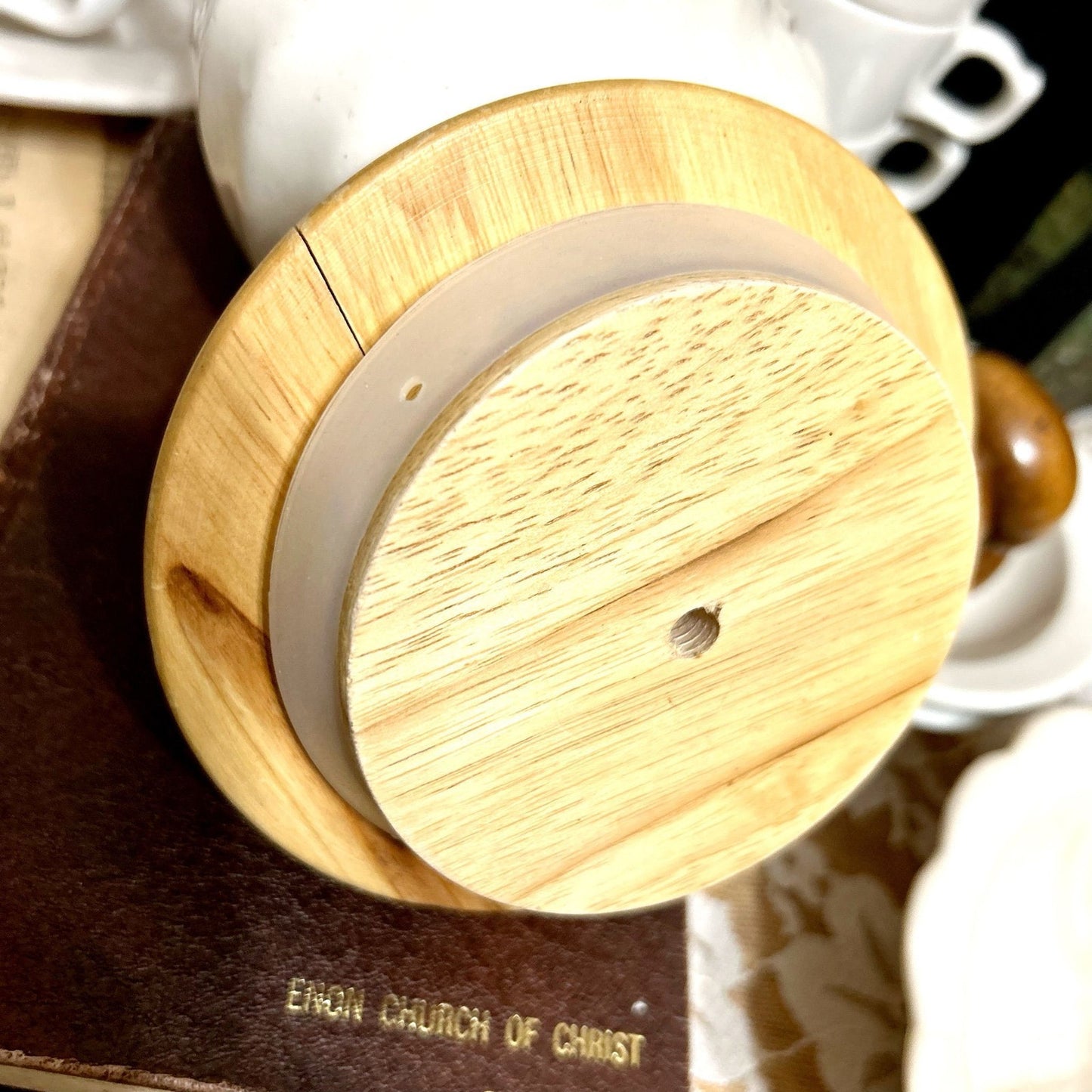 Furio Ceramic with Wood Lid