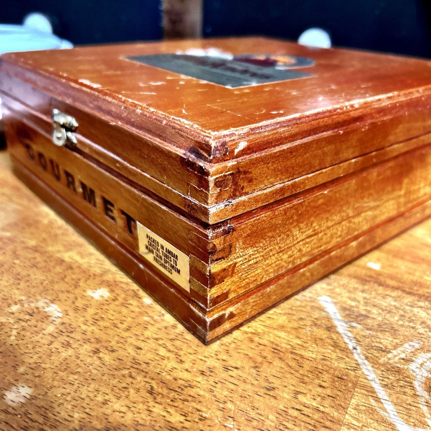 Cigar Box; Wooden- San Andres