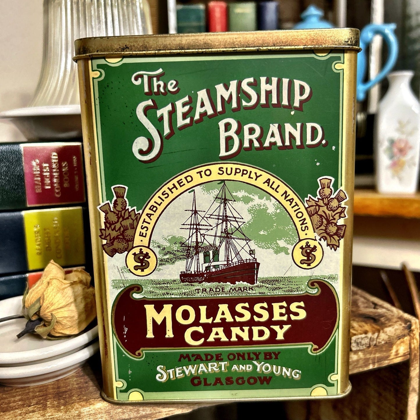 Tin: The Steamship Brand Molasses Candy