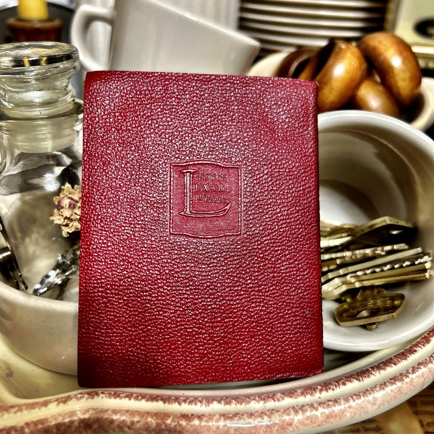 Antique Little Red Library Book Man without A Country