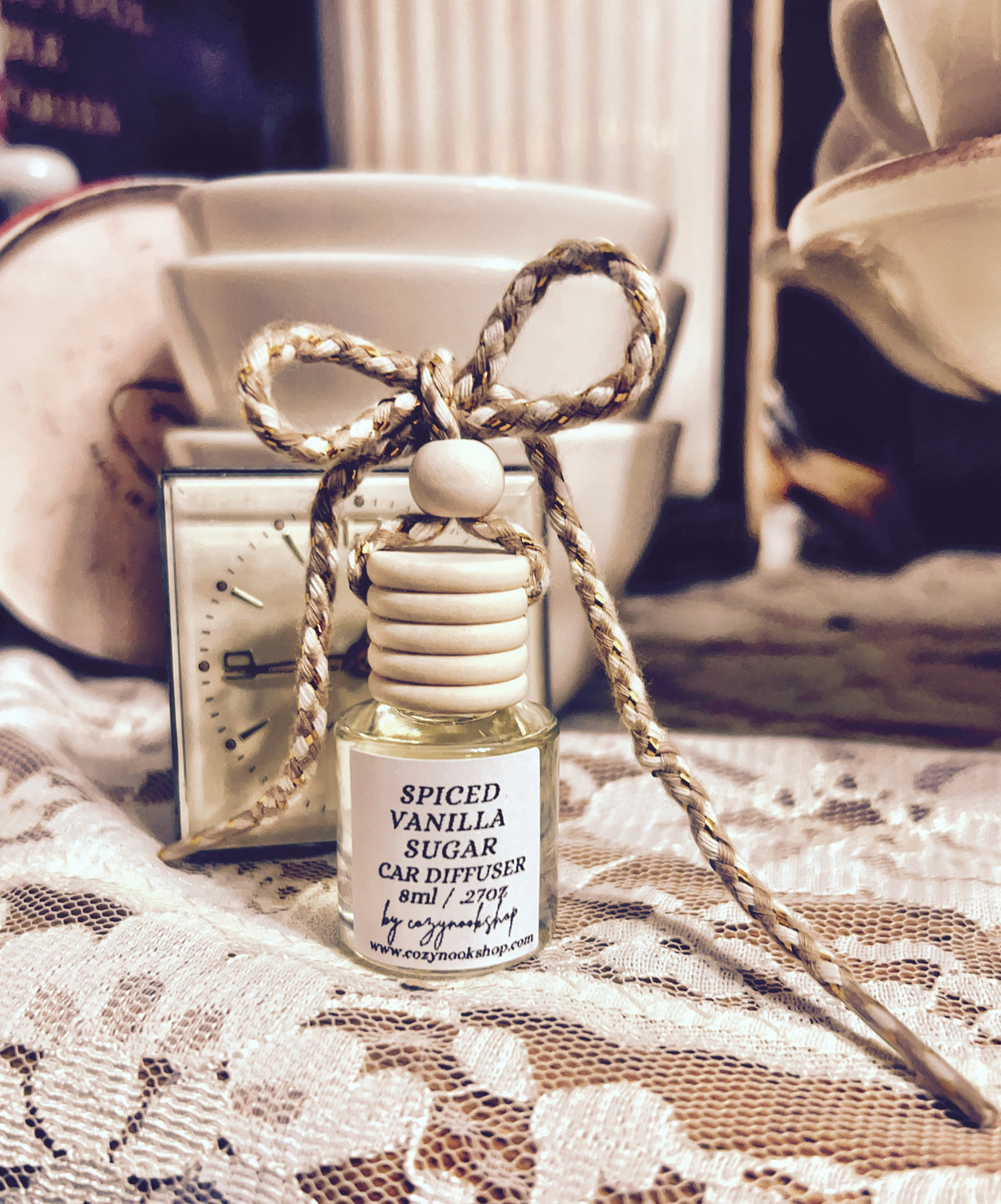 Spiced Vanilla Sugar Car Diffuser & Freshener