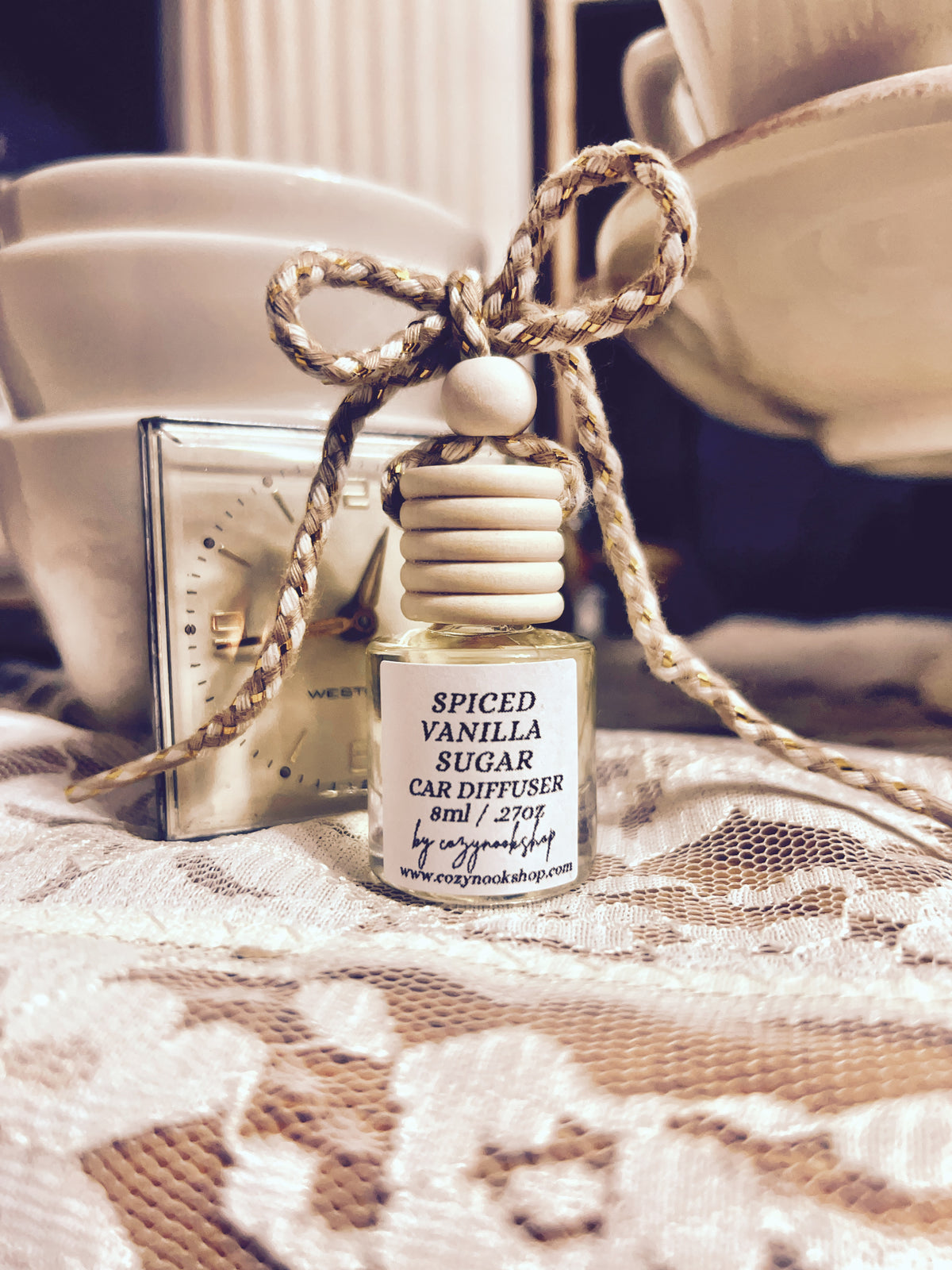 Spiced Vanilla Sugar Car Diffuser & Freshener